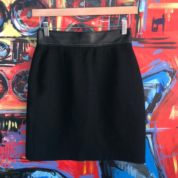 Max Nugus Dresses & Skirts - ♠️Max Nugus Black Leather waisted mini skirt